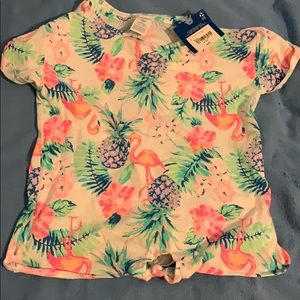 Flamingo tropical shirt